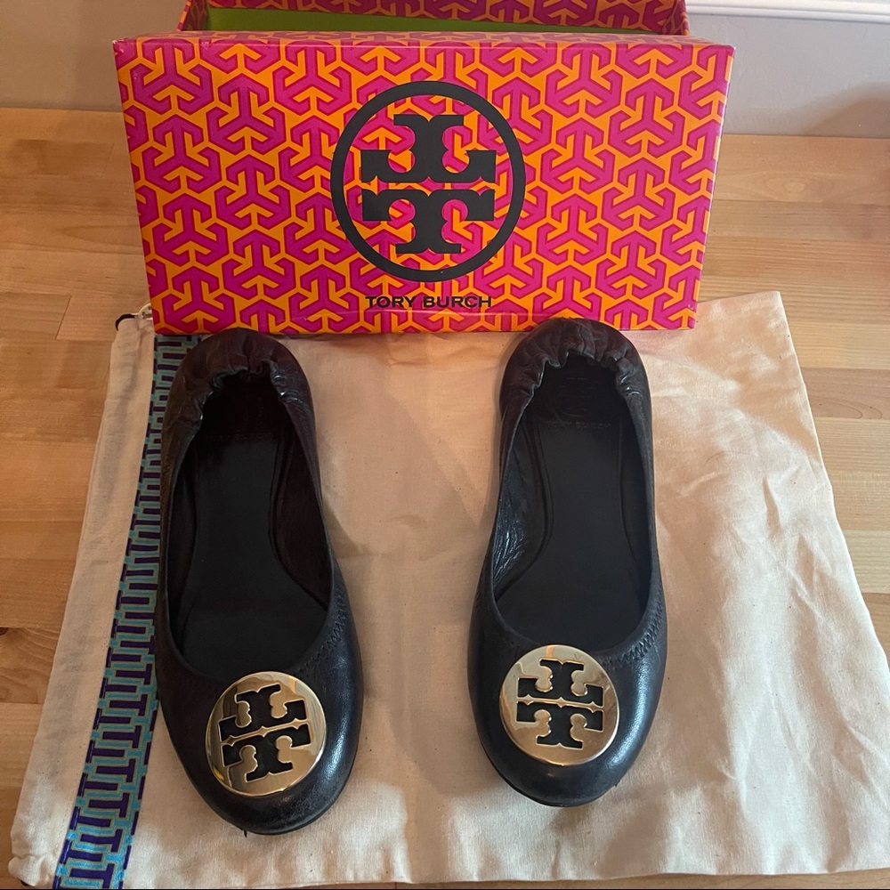 Tory Burch Classic Reva Ballet Flats, Leather